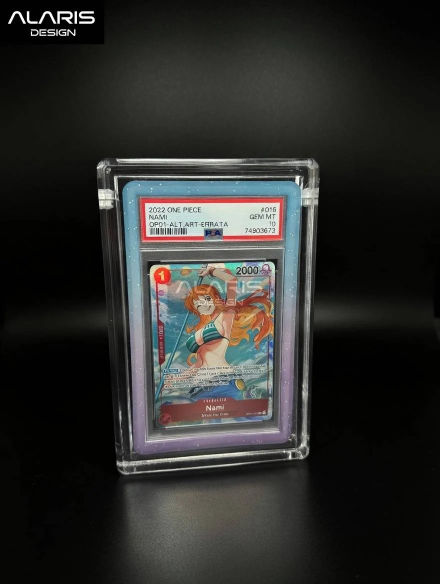 Alaris Design: Premium Acrylic Case for PSA Graded Cards with Bumper Guard