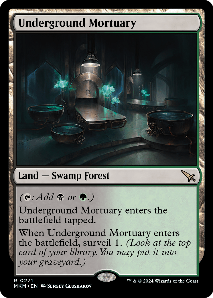 Underground Mortuary (MKM-271) [Murders at Karlov Manor] Foil