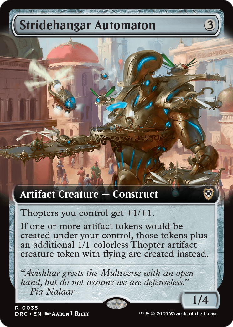 Stridehangar Automaton (Extended Art) (DRC-035) [Commander: Aetherdrift]