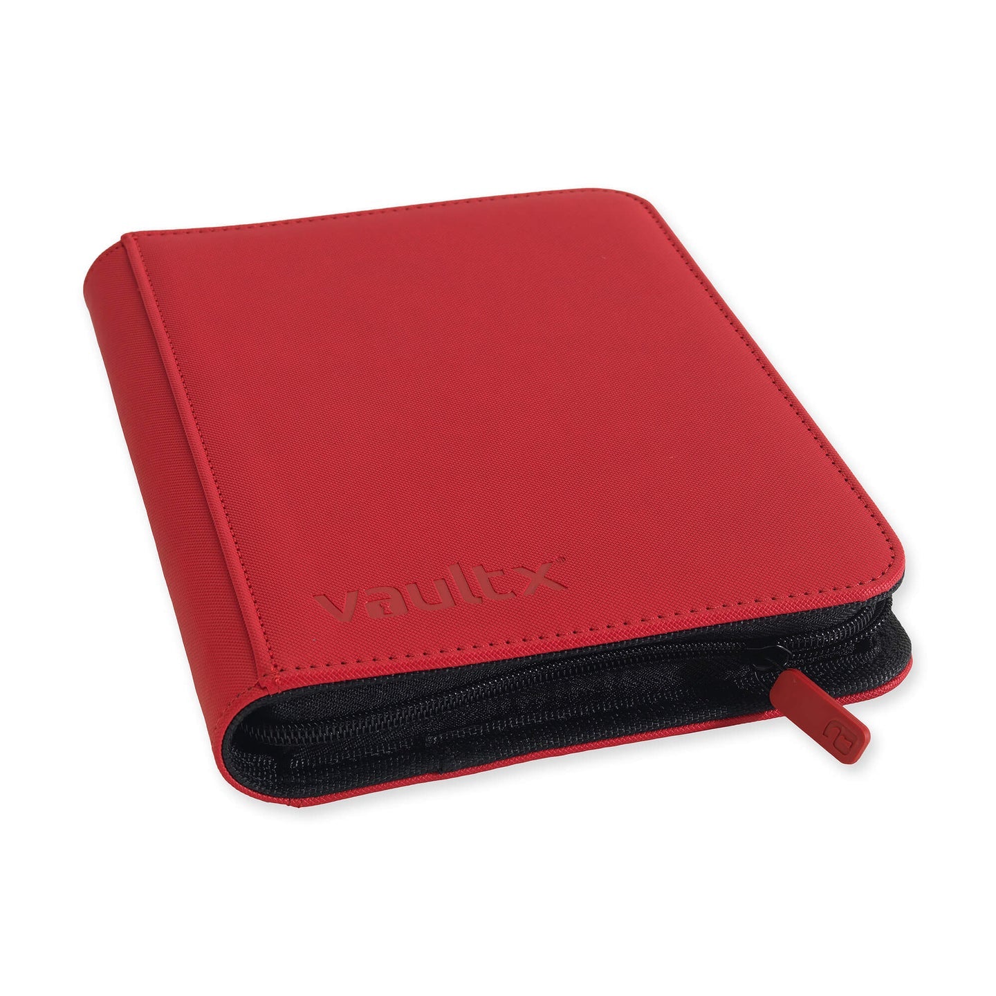 Vaultx - 4-Pocket Exo-Tec® Zip Binder - Fire Red