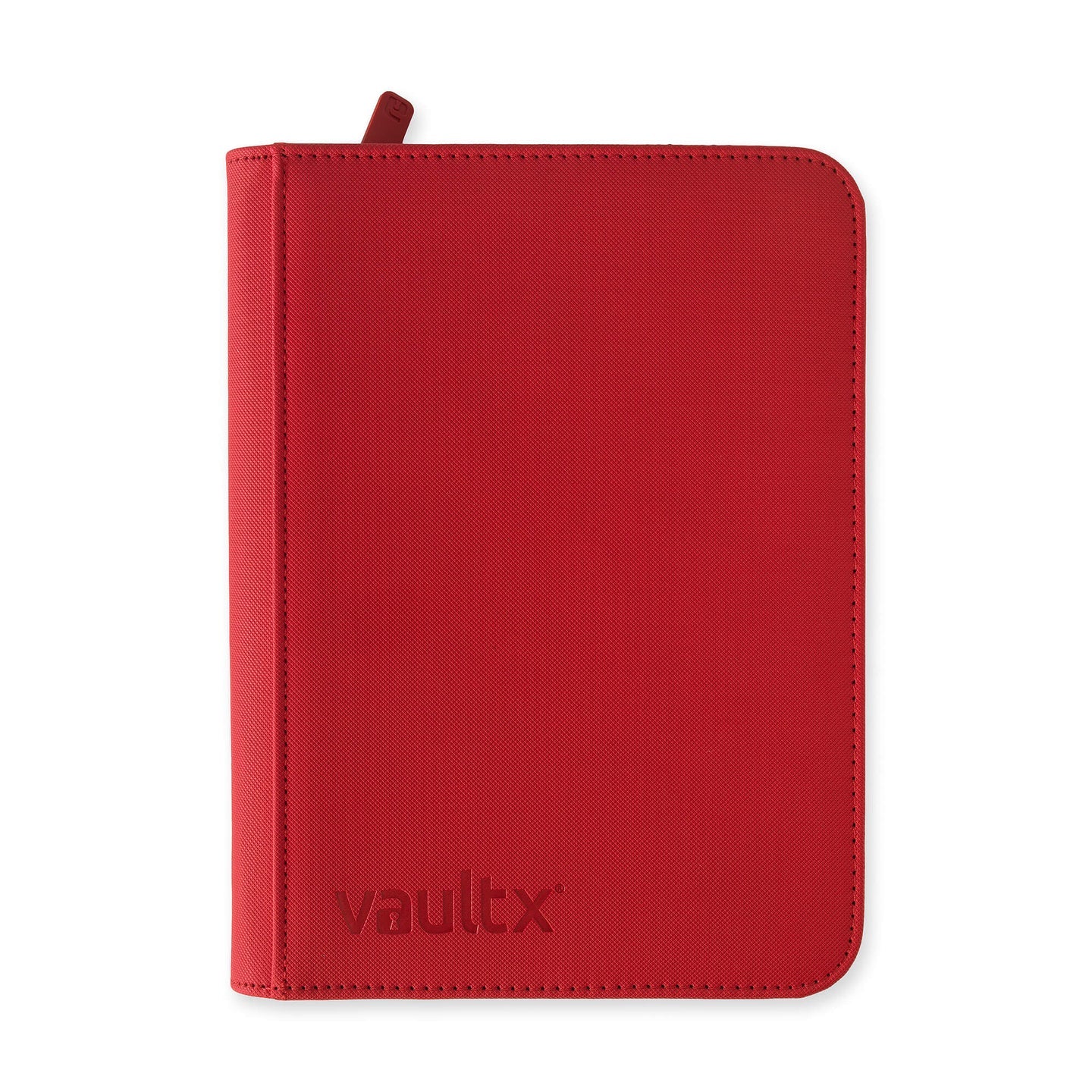 Vaultx - 4-Pocket Exo-Tec® Zip Binder - Fire Red