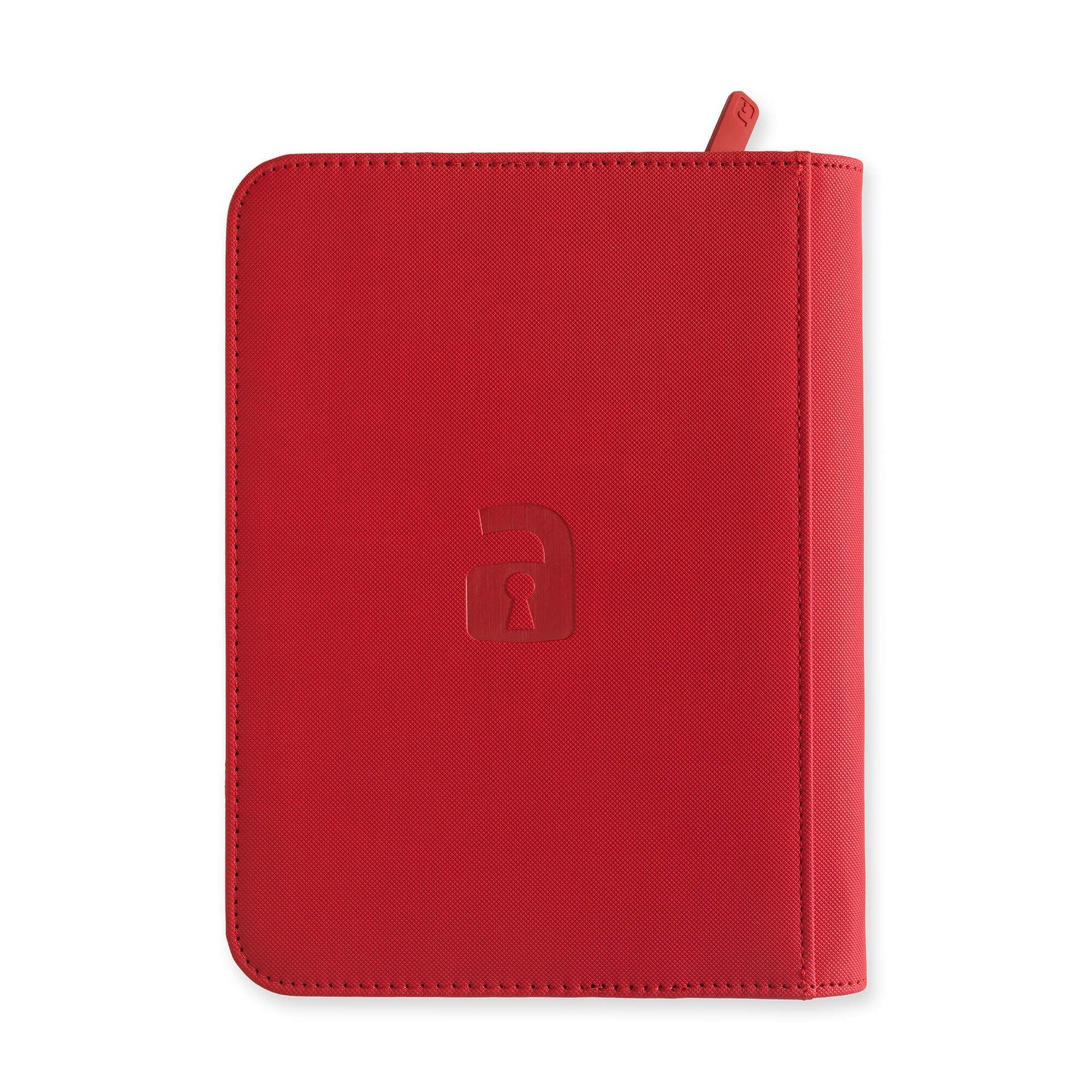 Vaultx - 4-Pocket Exo-Tec® Zip Binder - Fire Red