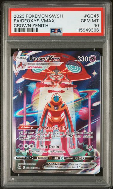 Deoxys VMAX Galarian Gallery 2023 Crown Zenith PSA 10