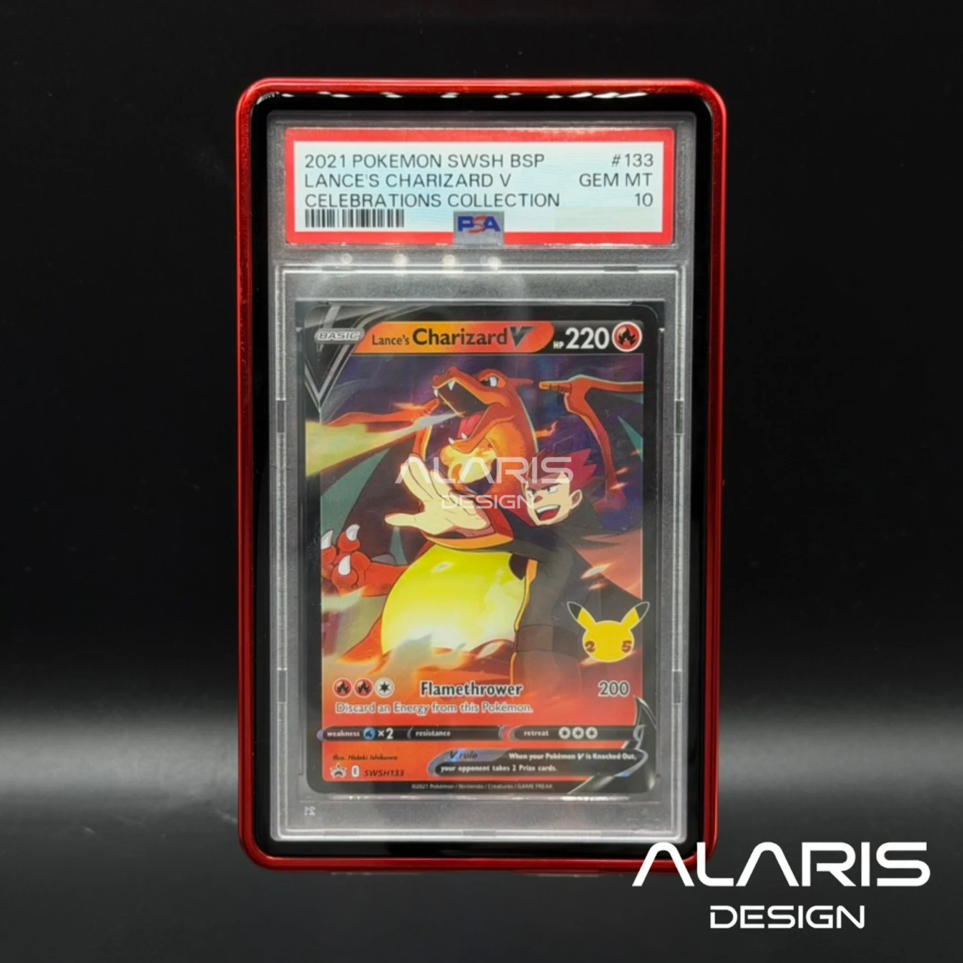 SlabX: Snap'N'Lock - Red - for Standard PSA Slabs