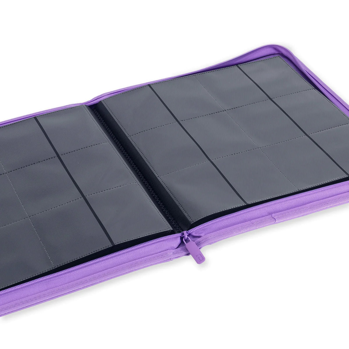 Vaultx - 12-Pocket Exo-Tec® Zip Binder - Just Purple