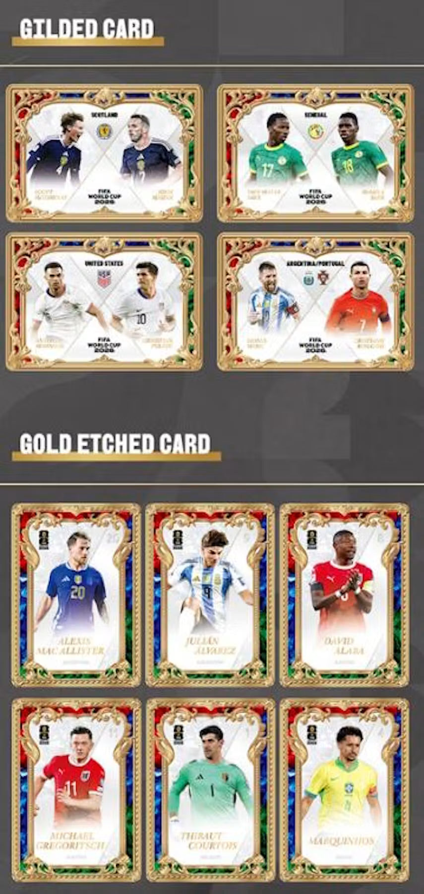 2026 Panini World Cup 2026 Official Football Trading Cards