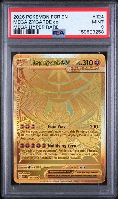 MEGA ZYGARDE ex MEGA HYPER RARE 2026 POKEMON POR EN-PERFECT ORDER Graded MINT 9