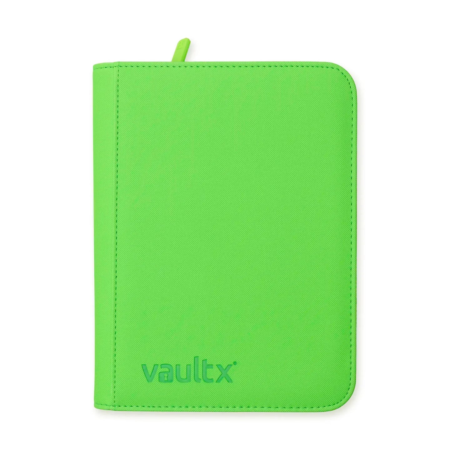Vaultx - 4-Pocket Exo-Tec® Zip Binder - Special Edition Neon Green - PokeBox USA