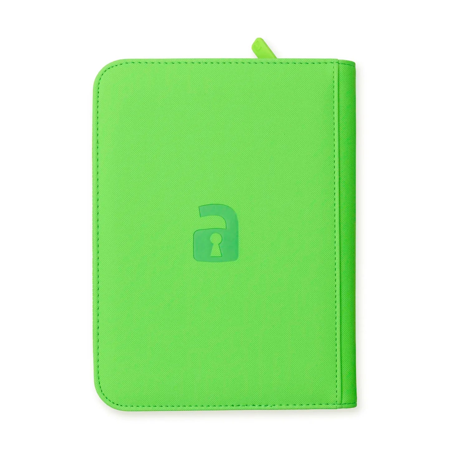 Vaultx - 4-Pocket Exo-Tec® Zip Binder - Special Edition Neon Green - PokeBox USA