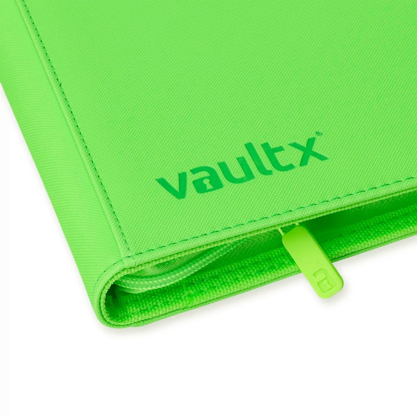 Vaultx - 4-Pocket Exo-Tec® Zip Binder - Special Edition Neon Green - PokeBox USA
