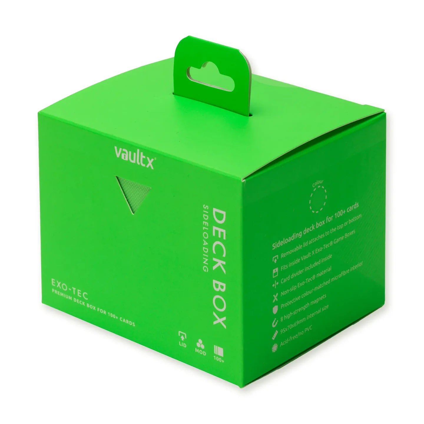 Vaultx - Sideloading Deck Box 100+ Special Edition Neon Green - PokeBox USA