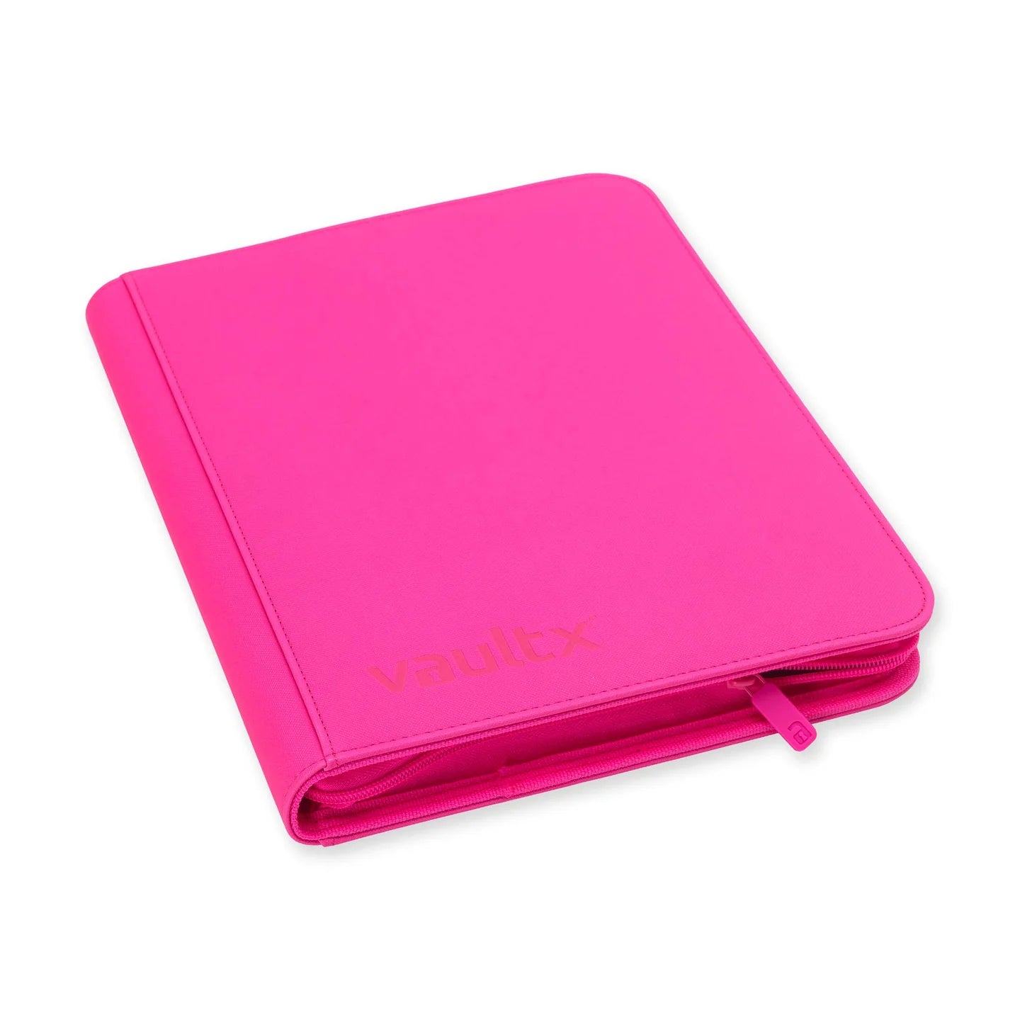 Vaultx - 9-Pocket Exo-Tec® Zip Binder - Special Edition Neon Pink - PokeBox USA