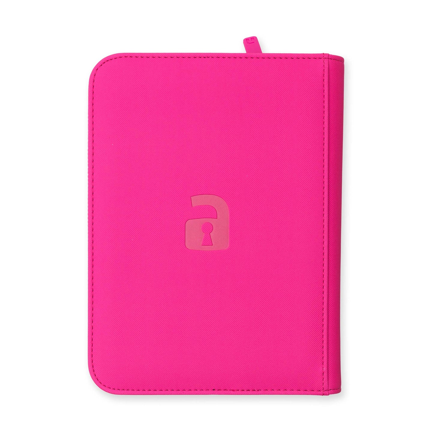 Vaultx - 4-Pocket Exo-Tec® Zip Binder - Special Edition Neon Pink