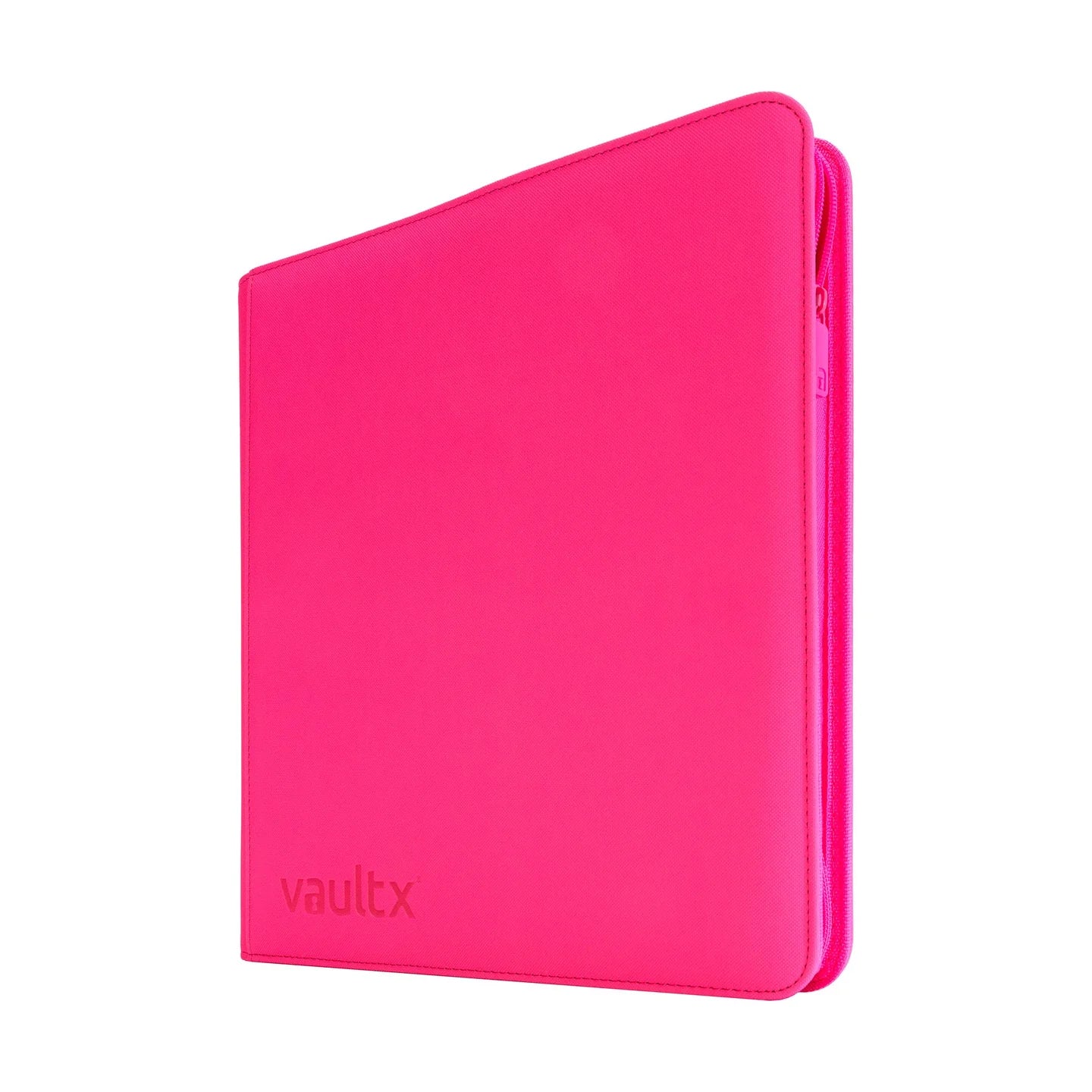 Vaultx - 12-Pocket Exo-Tec® Zip Binder - Special Edition Neon Pink - PokeBox USA