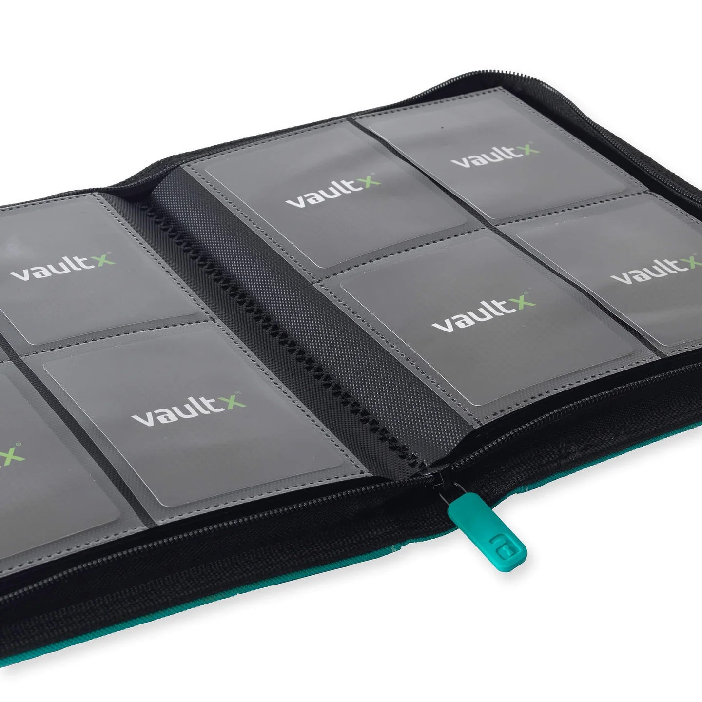 Vaultx - 4-Pocket Exo-Tec® Zip Binder - Ocean Blue