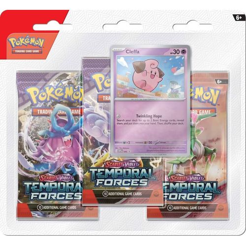 POKÉMON TCG Scarlet & Violet 5: Temporal Forces Three Booster Blister