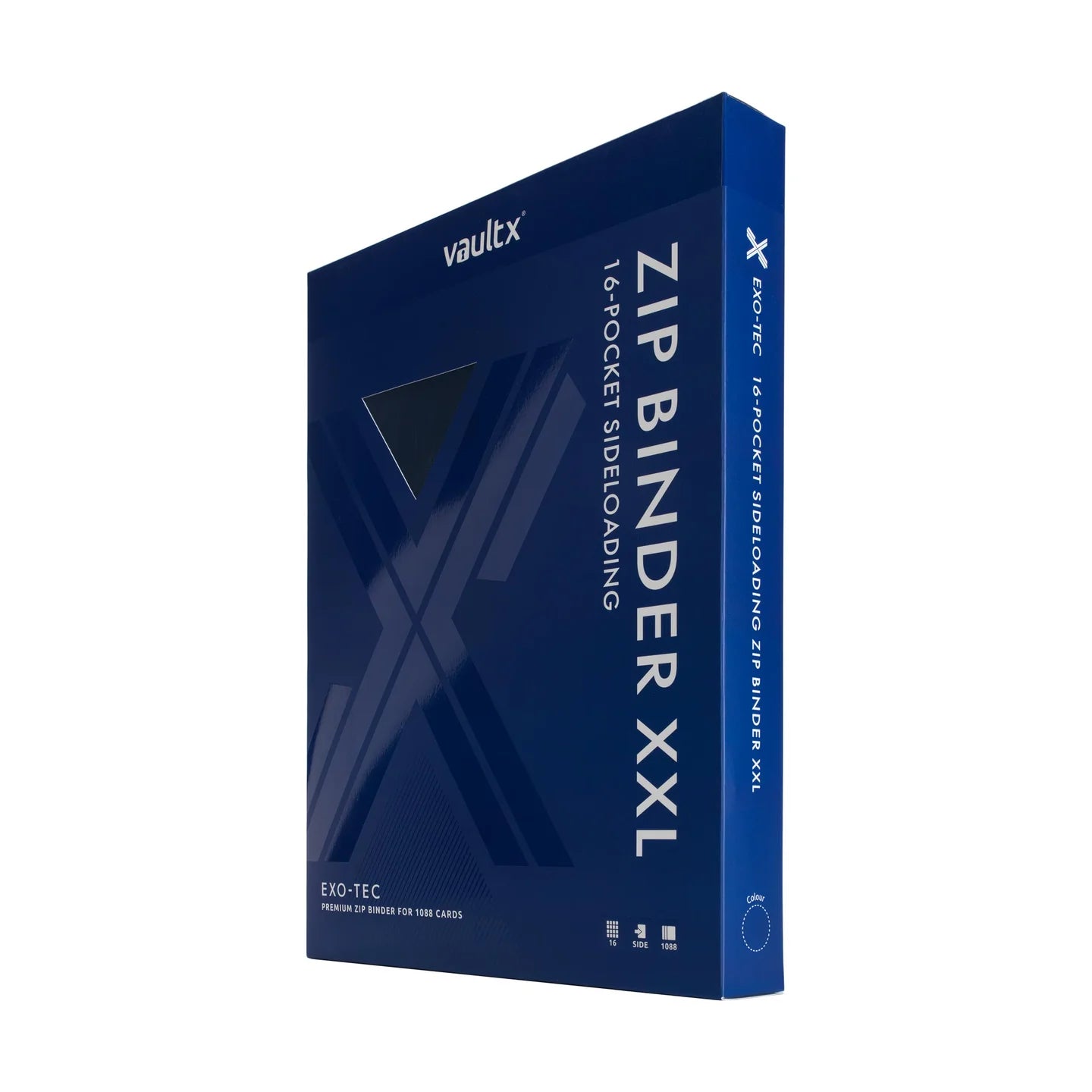 Vaultx - 16-Pocket Exo-Tec® Zip Binder XXL - Royal Blue