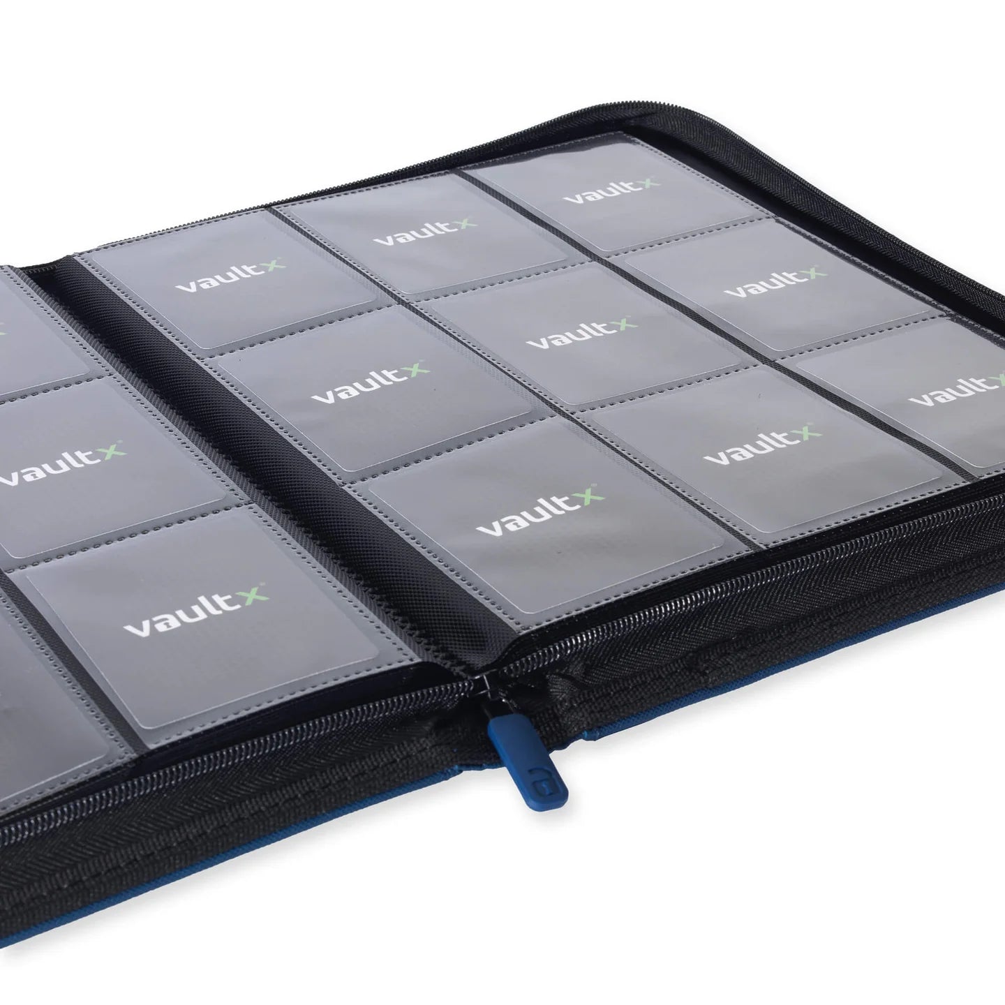 Vaultx - 9-Pocket Exo-Tec® Zip Binder - Royal Blue