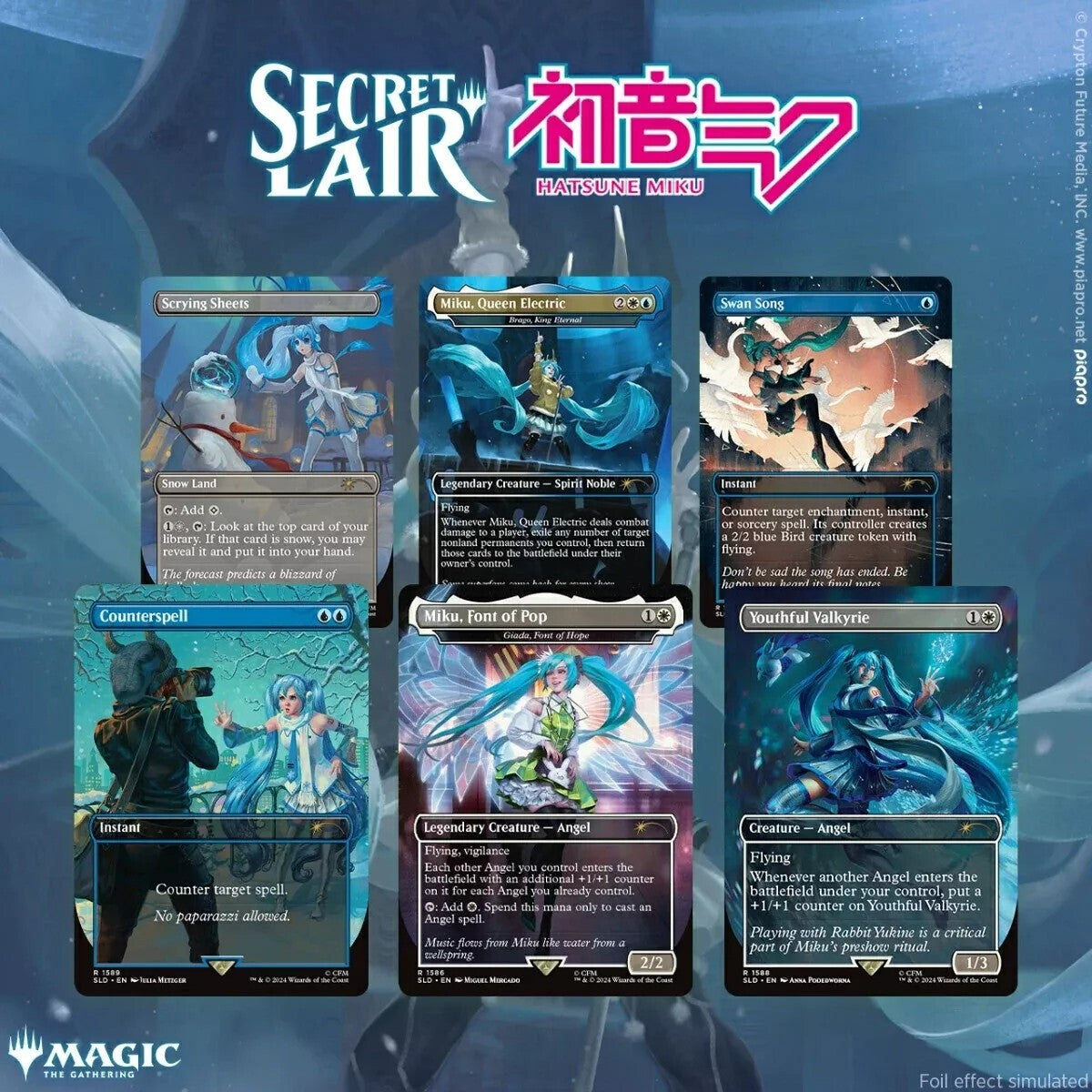 Magic The Gathering | Secret Lair x Hatsune Miku: Winter Diva EN | Non-foil - PokeBox USA