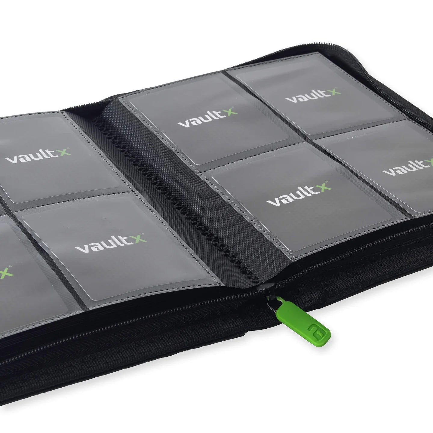 Vaultx - 4-Pocket Exo-Tec® Zip Binder - Signature Black - PokeBox USA