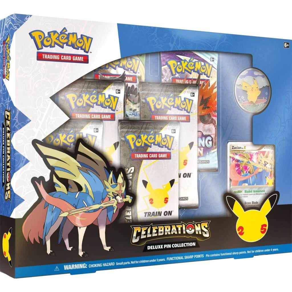 PRE-ORDER - POKÉMON TCG Celebrations - Deluxe Pin Collection Box - PokéBox Australia