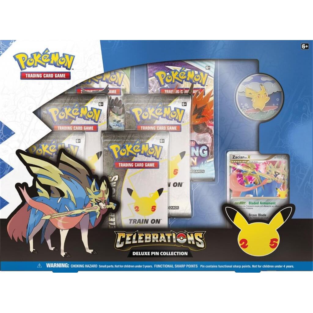 PRE-ORDER - POKÉMON TCG Celebrations - Deluxe Pin Collection Box - PokéBox Australia