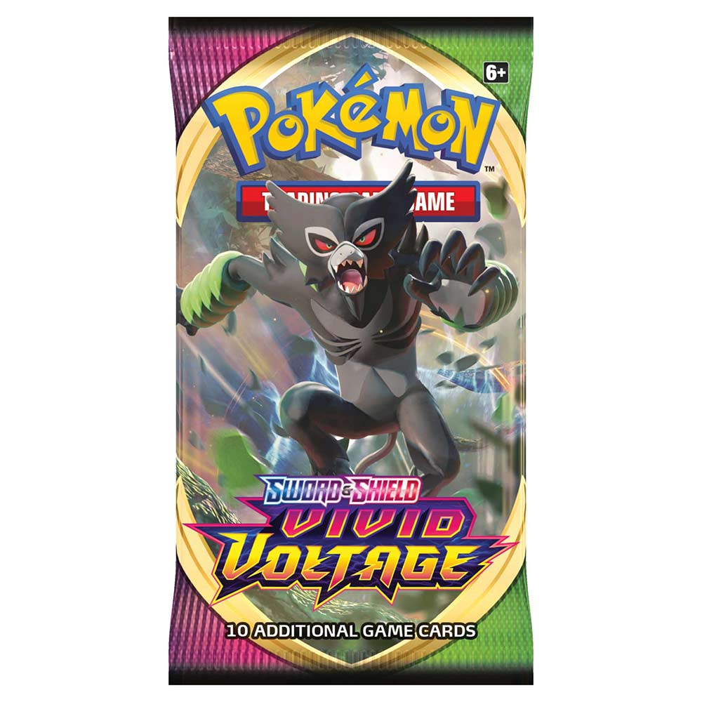 Pokemon TCG Sword & Shield Vivid Voltage Booster Pack - PokéBox Australia