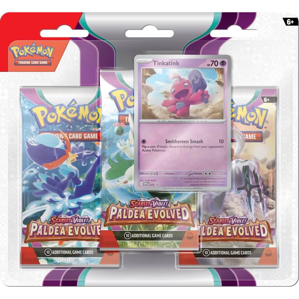 POKÉMON TCG Scarlet & Violet 2: Paldea Evolved Three-Booster Blister - PokéBox Australia