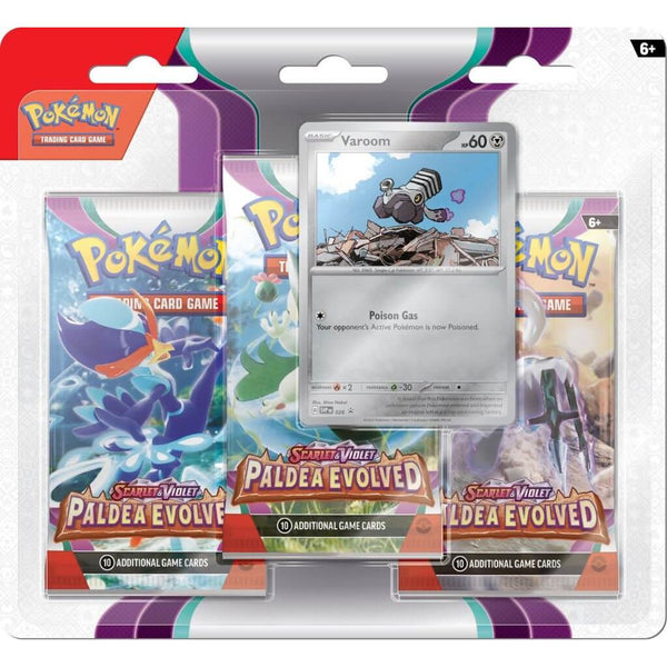 POKMON TCG Scarlet & Violet 2: Paldea Evolved Three-Booster Blister