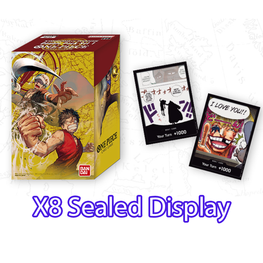 One Piece Card Game - Double Pack Set Vol.1 x8 (SEALED DISPLAY) [DP-01] - PokéBox Australia