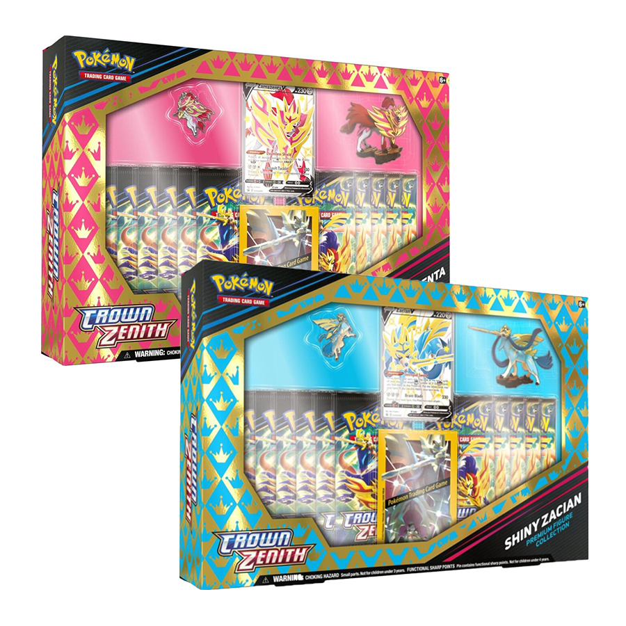 POKÉMON TCG Crown Zenith - Shiny Zacian/Zamazenta Figure Box - PokéBox Australia
