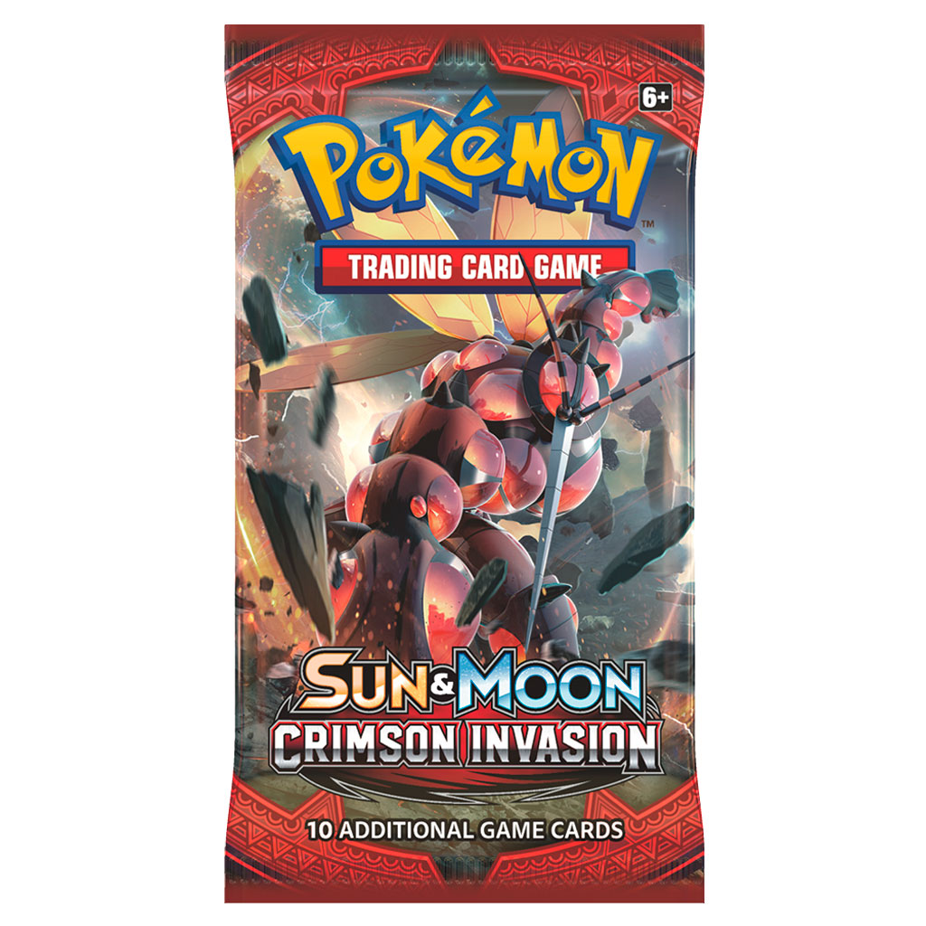 Pokemon TCG Sun & Moon Crimson Invasion Booster Pack - PokéBox Australia